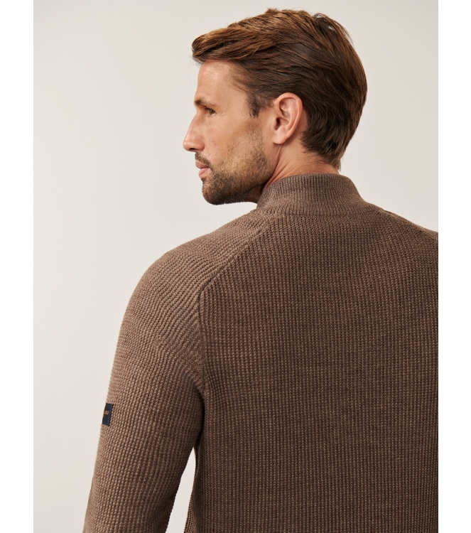 Cavallaro Sagio Half Zip Pullover 84000 Taupe