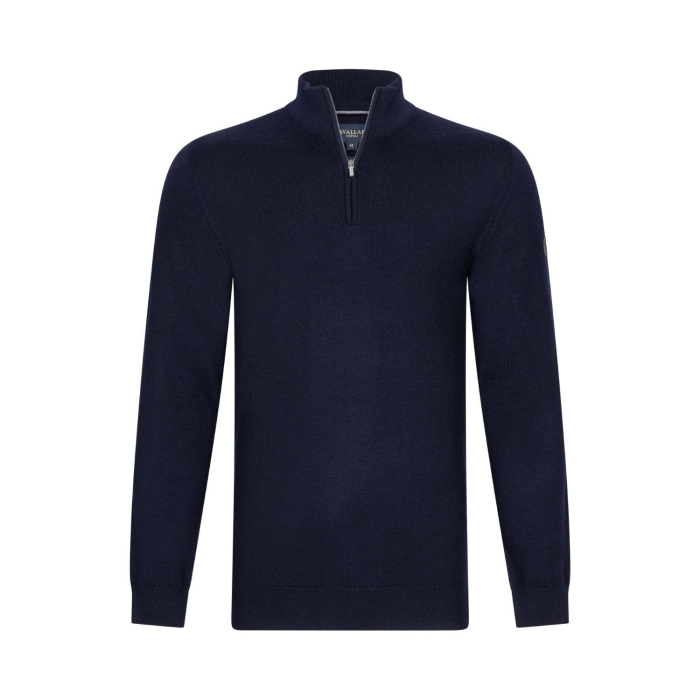 Cavallaro Merino Half Zip Pullover 699000 Dark blue