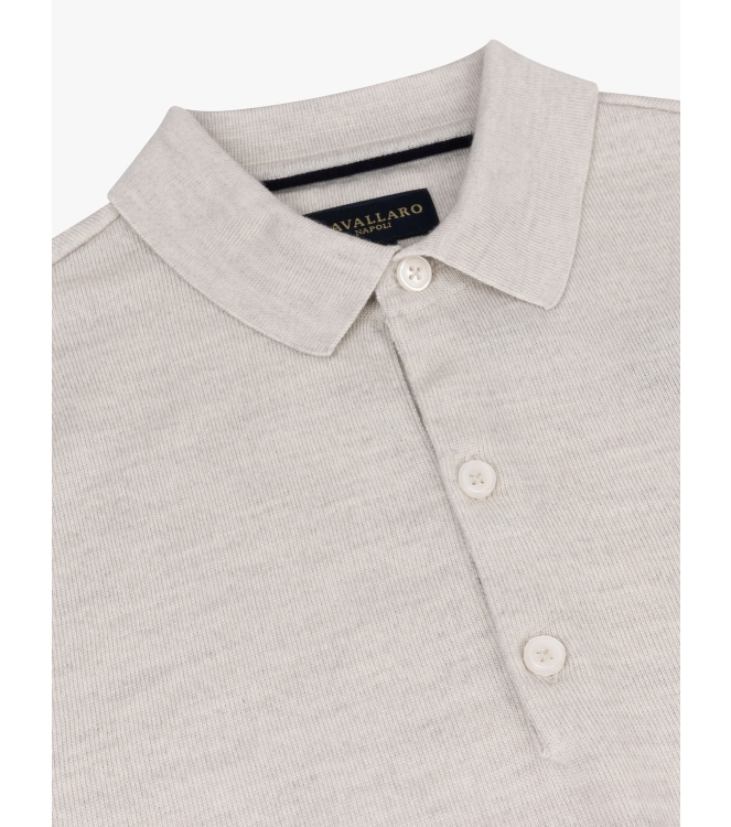 Cavallaro Merino Long Sleeve Polo 180000 Kit