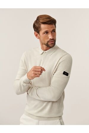Cavallaro Merino Long Sleeve Polo 180000 Kit