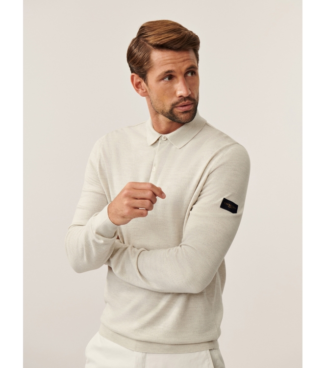 Cavallaro Merino Long Sleeve Polo 180000 Kit