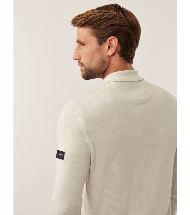 Cavallaro Merino Long Sleeve Polo 180000 Kit