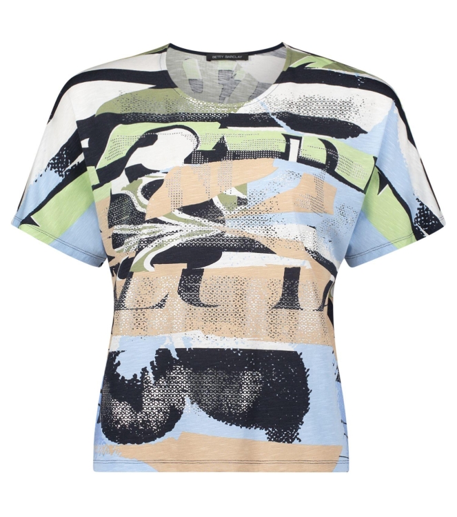 Betty Barclay Shirt Kurz 1/2 Arm 8872 Blue/beige