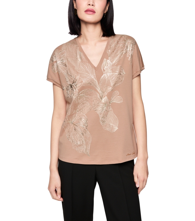 MarcCain Collections T-Shirt 619 Warm taupe new