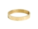 Josh V JV BIRGITTE bangle with logo 006 gold