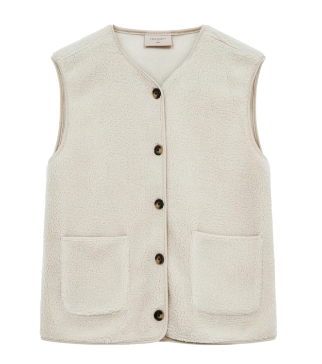 Freequent Teddy waistcoat Moonbeam