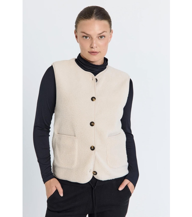 Freequent Teddy waistcoat Moonbeam