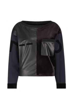 ZIP73 Top 2-half 005 Black velvet