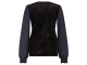 ZIP73 Top V never ending 005 Black velvet