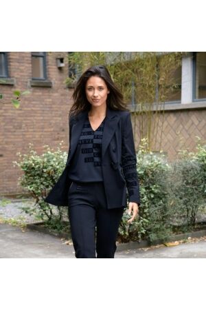 ZIP73 Top V never ending 005 Black velvet