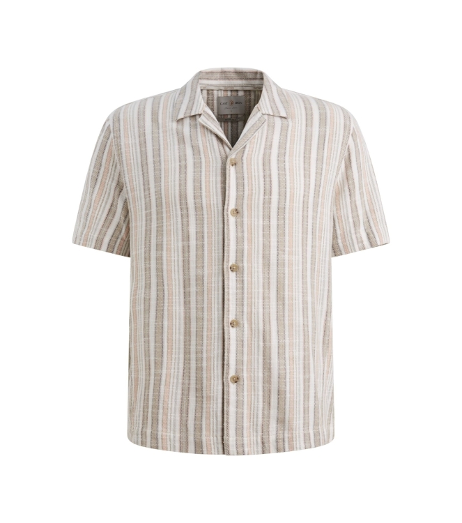 Cast Iron Short Sleeve Shirt Slub Twill stri 8023 Aluminum