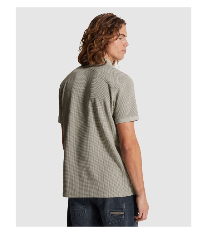 Cast Iron Short sleeve r-neck regular fit tw 9105 Belgain block