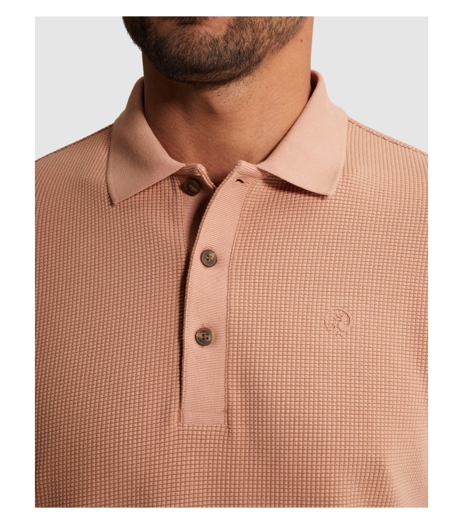 Cast Iron Short sleeve r-neck regular fit tw 3018 Cafe creme