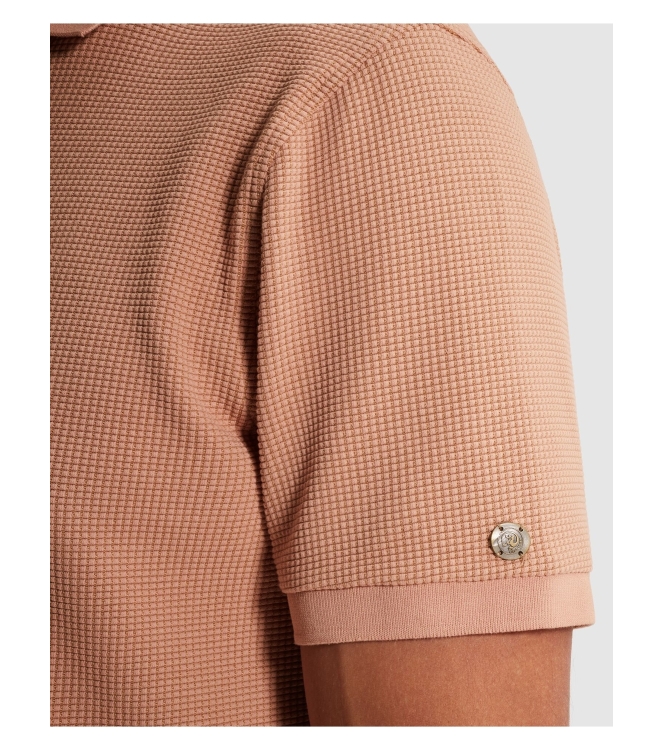 Cast Iron Short sleeve r-neck regular fit tw 3018 Cafe creme