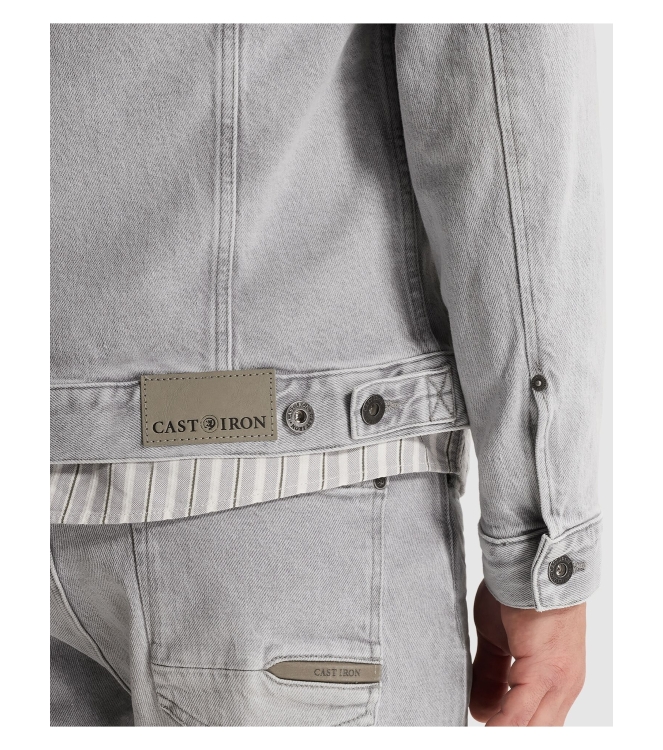 Cast Iron DENIM JACKET WASHED SUMMER GREY WSG