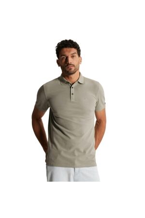 Cast Iron Short sleeve polo slim fit fine pi 6478 Dried sage