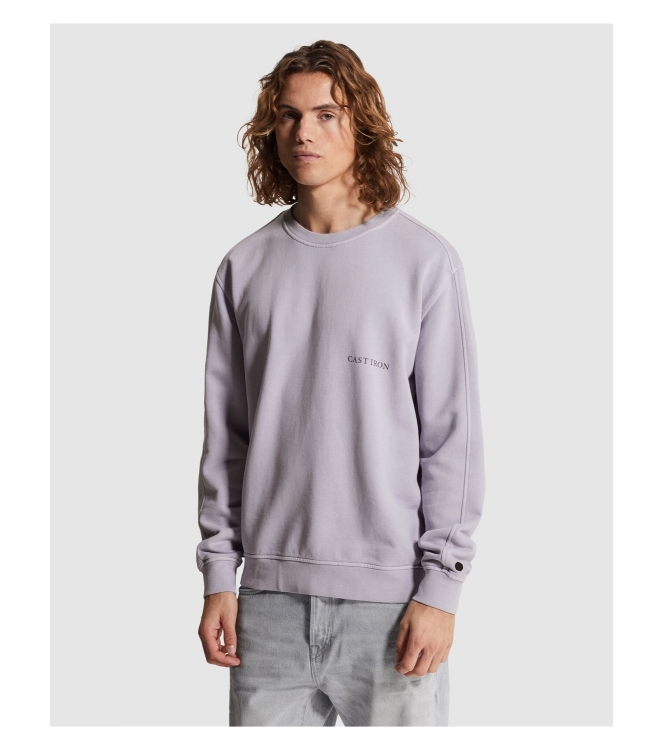 Cast Iron Long sleeve r-neck relaxed fit swe 4270 Cosmic sky