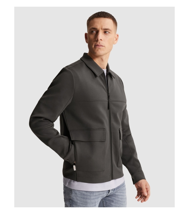 Cast Iron Zip jacket regular fit interlock