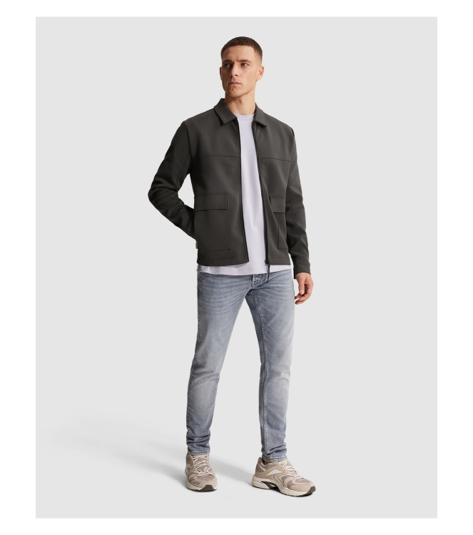 Cast Iron Zip jacket regular fit interlock