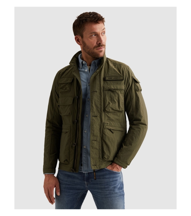 PME Legend Semi long jacket CARGOYET - Slubbe 6415 Ivy green
