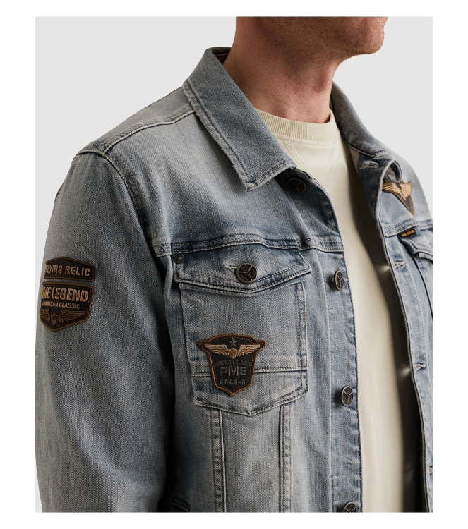 PME Legend DENIM JACKET SUMMER BLUE TONE SBT Summer blue tone