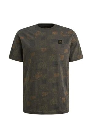 PME Legend Short sleeve r-neck aop cotton slu 8039 Beluga