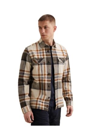 PME Legend LONG SLEEVE SHIRT Big Check inject 8127 Glazed ginger