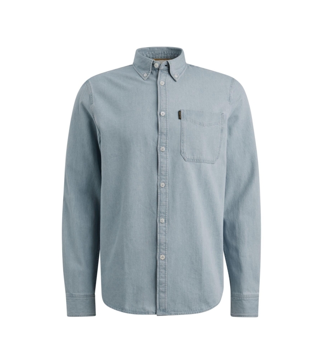 PME Legend LONG SLEEVE SHIRT Light Weight Ble BLD Bleached denim