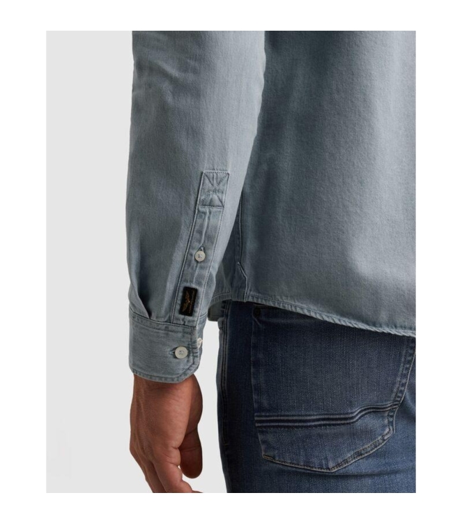 PME Legend LONG SLEEVE SHIRT Light Weight Ble BLD Bleached denim
