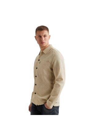 PME Legend LONG SLEEVE SHIRT Dobby Structure 7013 Bone white