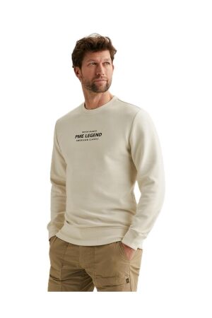 PME Legend Crewneck cotton blend sweat 7013 Bone white