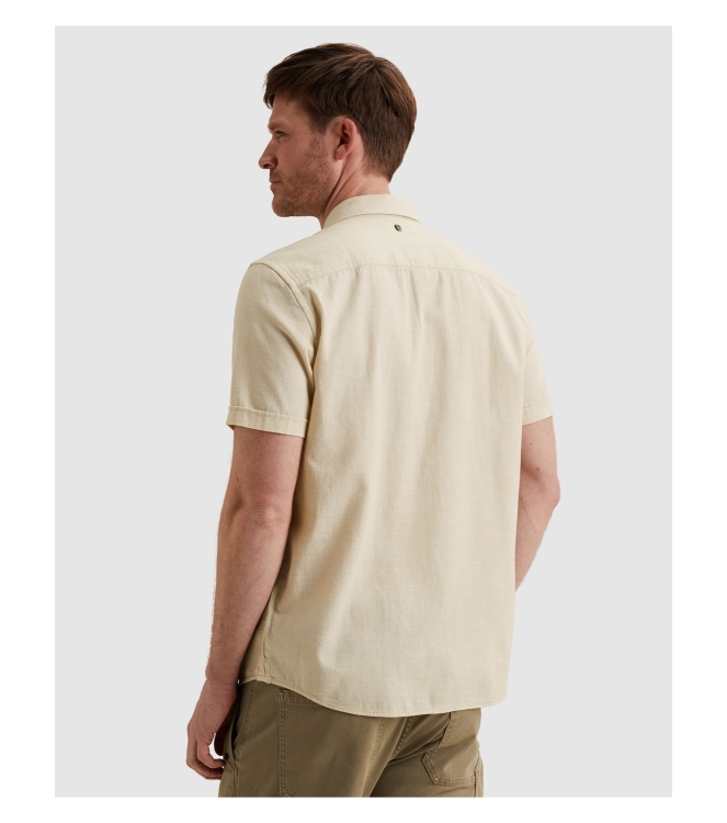 PME Legend Short Sleeve Shirt Ctn Slub 7013 Bone white
