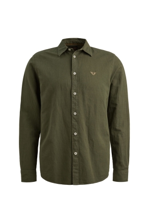 PME Legend LONG SLEEVE SHIRT Ctn Linen garmen 6150 Thyme
