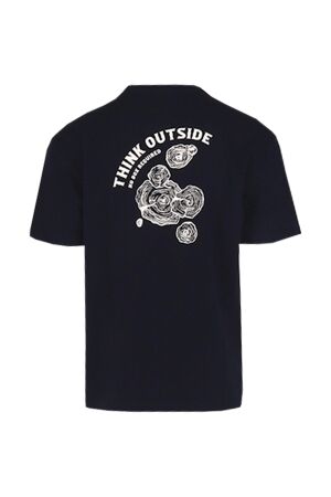 Supply en Co James T-shirt Backprint 290 Navy