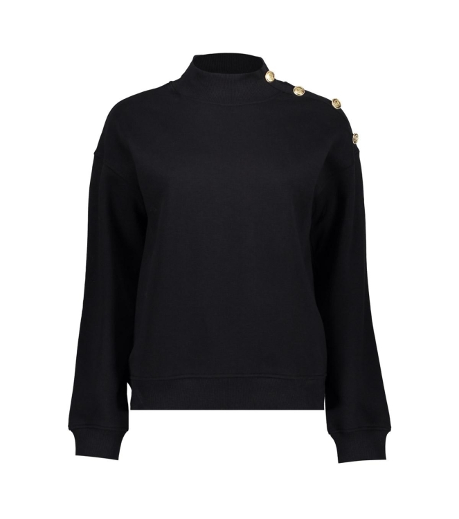 Geisha Sweater with buttons at shoulder 000999 Black