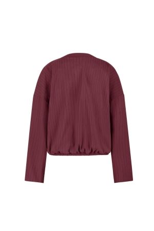 Studio Anneloes Storm stripe bomber jacket 3069 bordeaux/dark blue