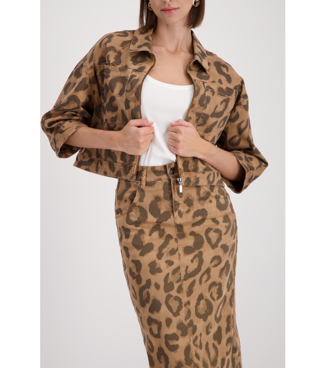 Monari Jacke 548 Biscotti gemustert