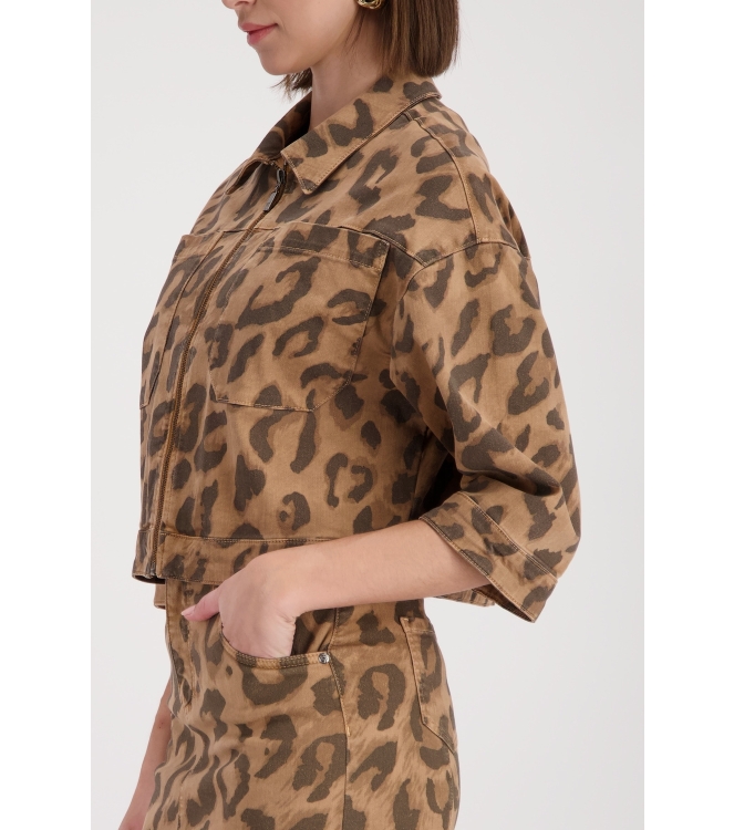Monari Jacke 548 Biscotti gemustert