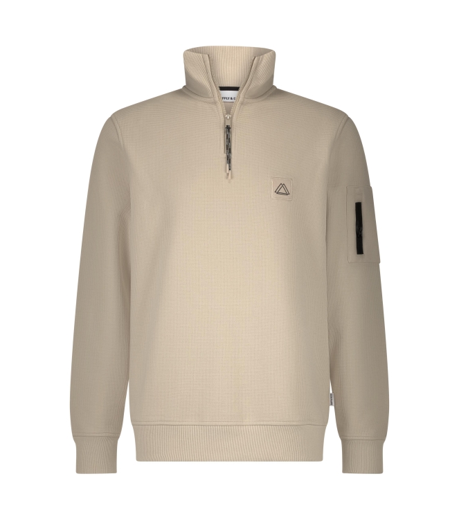 Supply en Co Halvar Halfzip Sweat 00075190 Pebble