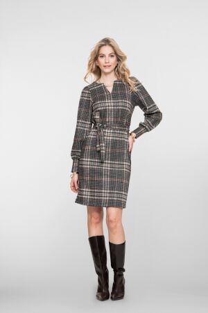 Geisha Dress check lurex 925 Grey