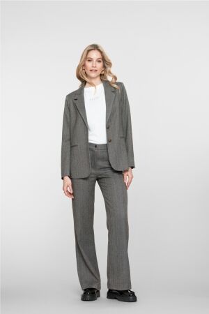 Geisha Pants herringbone + stones 950 Anthracite