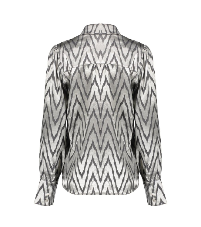 Geisha Blouse animal silver 915 Silver grey