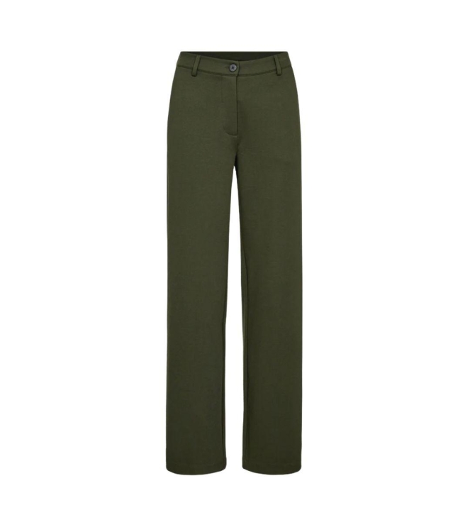 Freequent Wide leg structure Kombu green