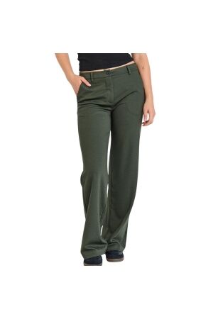 Freequent Wide leg structure Kombu green