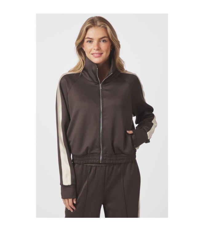 Neo Noir Vera track suit blouse 676 Dark brown