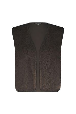 Tramontana Faux Fur Vest 2220 Mid brown