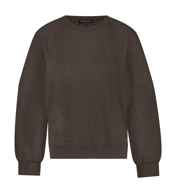 Tramontana Long-Sleeve Jumper Rhinestones 2660 Espresso
