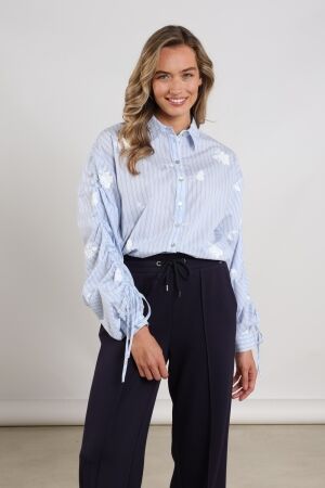 NUKUS Rosa Blouse Stripe 371 sky/kiss