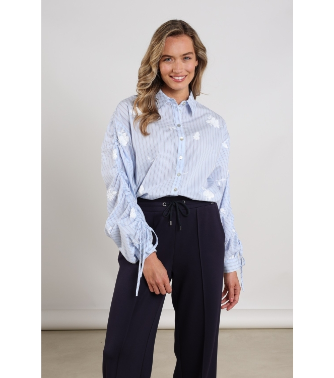 NUKUS Rosa Blouse Stripe 371 sky/kiss