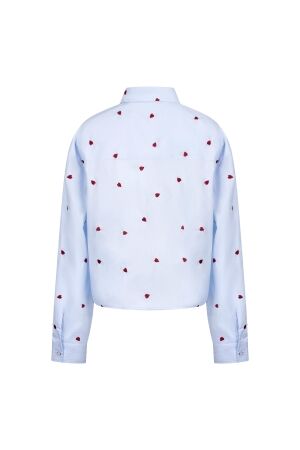 NUKUS Sorrento Blouse Heart 371 sky/kiss